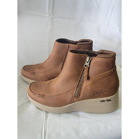 Skechers Pier Lite Boot Ladies Size 8M Winter Snow Fall Boots New No Box - Picture 2 of 7